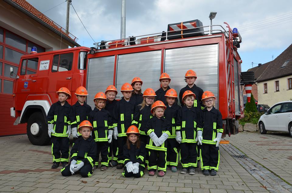 Bild Mini Kinder Feuerwehr Oberrimbach Rimber Minilöschzug